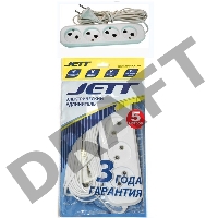 Удлинитель ДЖЕТТ РС-4 без з/м, 4р*5м ( провод ШВВП ) (45) 155-085     