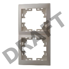 Рамка 2-м Мира верт. жемчуж. Lezard 701-3000-152