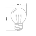 Лампа шар e27 6 LED  Ø45мм - розовая, прозрачная колба, эффект лампы накаливания