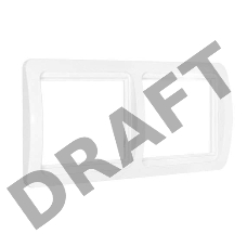 Рамка 2-м Валери горизонт. бел. UNIVersal ВР002Г