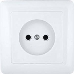 Розетка WESSEN RS10-132-B  ХИТ белый 1-я б/з 10А скрытый монтаж