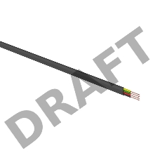 Rexant Телефонный кабель ШТЛП 4 жилы Cu, черный, 100м