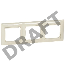 Рамка 3-м Valena горизонт. сл. кость (DIY-упак.) Leg 695633