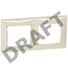 Рамка 2-м Valena горизонт. сл. кость (DIY-упак.) Leg 695632