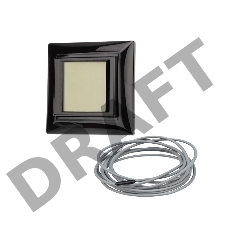 Терморегулятор сенсорный REXANT RX-419B, черный, совместим с Legrand серии Valena