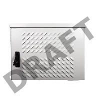 Шкаф уличный всепогодный настен. 6U (600х500), передняя дверь вент. (ШТВ-Н-6.6.5-4ААА)