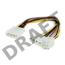 Разветвитель питания Cablexpert CC-PSU-4, Molex->Molex + ATX 4 пин