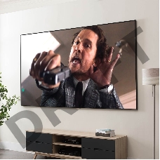 Экран Cinema S'OK Pro16:9 100' настенно-потолочный,  на раме, 221x125см, рама черная 1см, полотно серый HCG