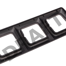 Рамка 3-я DEA горизонтальная Черный Металлик KRANZ