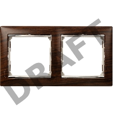 Рамка 2п гор ТемнДер/Сереб VLN Рамка 2п гор ТемнДер/Сереб VLN