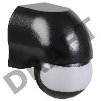 Датчик движения Iek LDD10-010-1100-002  ДД 010 черный, макс. нагрузка 1100Вт, угол обзора 180град., дальность 10м, IP44, ИЭК