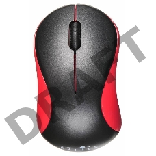 Мышь Oklick 605SW черный/красный оптическая (1200dpi) беспроводная USB (2but)