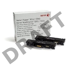 Тонер-картридж XEROX 106R02782 черный, 6000 стр. (упаковка 2шт х 3000 стр.), для Phaser 3052/3260/WC 3215/25  (channels)