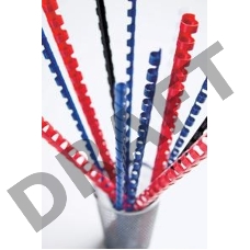 Пружины для переплета пластиковые Fellowes FS-53452 6мм красная 100 шт.