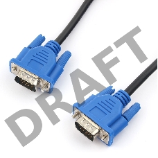 Кабель Gembird/Cablexpert CC-PVGA-6, Кабель VGA Pro, 1.8м, 15M/15M, экран, феррит. кольца    