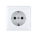 Розетка 1-м ОП Хит 16А с заземл. бел. SchE RA16-133-B