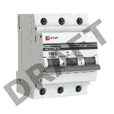 Выключатель нагрузки 3п 100А ВН-125 PROxima EKF SL125-3-100-pro