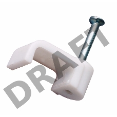 Крепеж кабеля плоский 5 х 2 мм, белый (упак. 50 шт)  REXANT