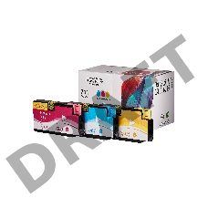 Набор струйных картриджей Sakura P2V32A (№711 Tri-colour) для HP, триколор, 73 мл. (3шт)