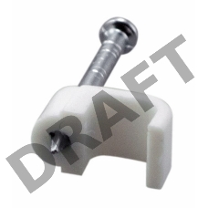 Крепеж кабеля плоский 6 х 4 мм, белый (упак. 50 шт)  REXANT