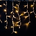 Гирлянда Айсикл (Бахрома) светодиодная 5х0,7 м, 152 LED, белый провод каучук, теплое белое свечение NEON-NIGHT