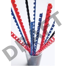 Пластиковые пружины для переплета 6 мм (на 2 - 20 листов) черные 100шт Fellowes (FS-53453)