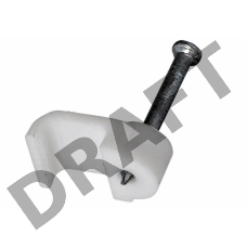 Крепеж кабеля плоский 8 х 3 мм, белый (упак. 50 шт)  REXANT