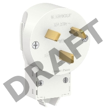 Вилка силовая СП BLANCA 2P+N 32А 250В бел. SchE BLNSV003231