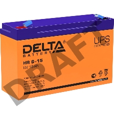 Батарея Delta HR 6-15 (6V 15Ah)