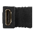 Переходник Gembird Переходник HDMI-HDMI  19F/19F, угловой, золотые разъемы, пакет A-HDMI-FFL