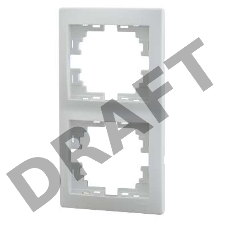 Рамка 2-м Мира верт. бел. Lezard 701-0200-152