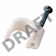 Крепеж кабеля круглый 6 мм, белый (упак. 50 шт)  REXANT