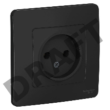 Розетка СП BLANCA 16А 250В без шторок без заземл. антрацит SchE BLNRS000016