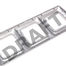 Рамка 3-я DEA горизонтальная Серебряный металлик KRANZ