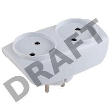 Разветвитель ЭРА C0045520 SP-2-W белый 2гн, без заземл