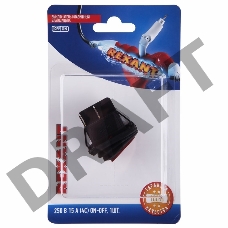 Выключатель клавишный 250V 15А (4с) ON-OFF красный  с подсветкой  ВЛАГОЗАЩИТА  (RWB-507)  REXANT (в упак. 1шт.)