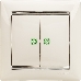 Электроустановочные изделия Legrand Legrand 774428 Выключатель  Valena 10А двухклавишный с подсветкой (белый)
