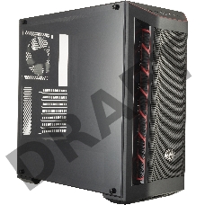 Корпус без БП Cooler Master MasterBox MB511, 2xUSB3.0, 1x120 Fan, w/o PSU, Black, Red Trim, Mesh Front Panel, ATX