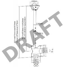 Кронштейн для телевизора Arm Media LCD-1600 черный 15