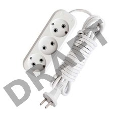 Удлинитель 3х10м без заземл. 10А IP20 Е-203 АБС-пл. ПВС 2х0.75 UNIVersal 9631967