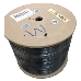Кабель UTP 4 Pair AWG 24 CCA wooden reel, PE+PVC jacket, cat5E 305м черный