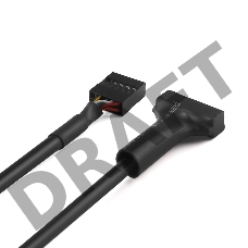 Переходник Greenconnect Адаптер переходник 0.15m для материнской платы 8 pin USB 2.0 / 19 pin USB 3.0 (GCR-U2U3)