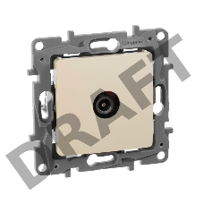 Розетка TV оконечная, Сл.кость ETIKA 