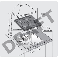 Газовая варочная панель Gefest 2230-01 К2 черный