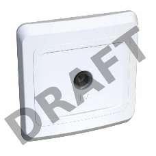 Розетка TV 1-м СП Этюд оконечная бел. SchE TVC-002B