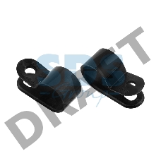 Кабельная скоба под винт REXANT 12 мм, черная, упаковка 50 шт.