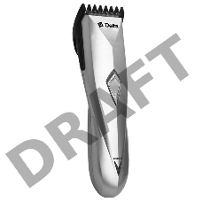 Машинки для стрижки DELTA DL-4035А серебристый (серебристый, 2 Вт, аккум. батарея 1,2 В, регулировка длины срезаемых волос, ножи из  нержавеющей стали, время работы при заряженной батарее 30 мин., в комплекте: расческа, ножницы, масленка, щетка для чистки