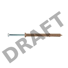 Дюбель-гвоздь PN-UK 6х40 ведро нейлон (уп.500шт) Партнер 44926