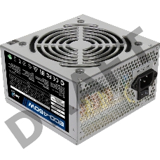 Блок питания Aerocool 450W Retail ECO-450W ATX v2.3 Haswell, fan 12cm, 400mm cable, power cord, 20+4P, 12V 4P, 1x PCI-E 6P, 2x SATA, 2x PATA, 1x FDD
