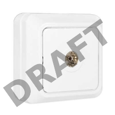 Розетка TV 1-м ОП Олимп бел. UNIVersal О0027